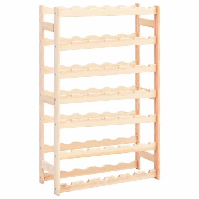 BMP - Luxueux Range-bouteilles Casier à bouteilles pour 42 bouteilles Pinède625x25x102 cm p8Q3O8