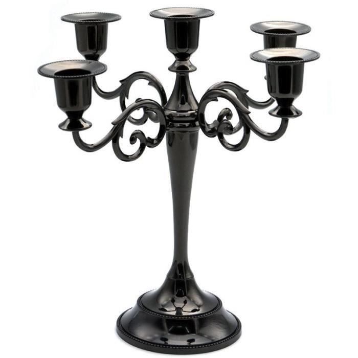 5 Candelabre En Metal Pour Bougie Grand Bougeoir Candelabre De L
