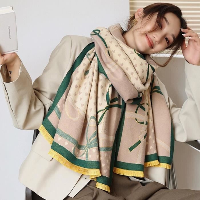 Heekpek Echarpe Femme Hiver Chaud Écharpes Longues Tricotées à