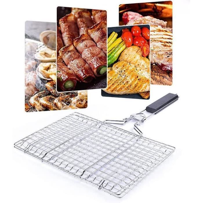 Grille Barbecue Poisson Roll Grill Barbecue Panier De Barbecue U00c0 Rouler, Panier Ovale En Acier Inoxydable Avec Ustensiles Barbecue Rollgrill Barbecue