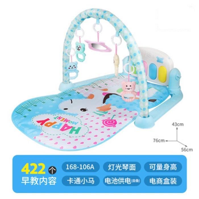 168 118d Poney Bleu Tapis De Jeu 3 En 1 Pour Bebe Jouets Educatifs Hochets A Eclairage Doux Musique Gym Cdiscount Puericulture Eveil Bebe