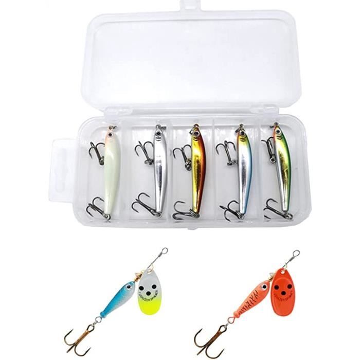 TXRRURE Lot De 5 Leurres De Pêche En Eau De Surface, Leurres De