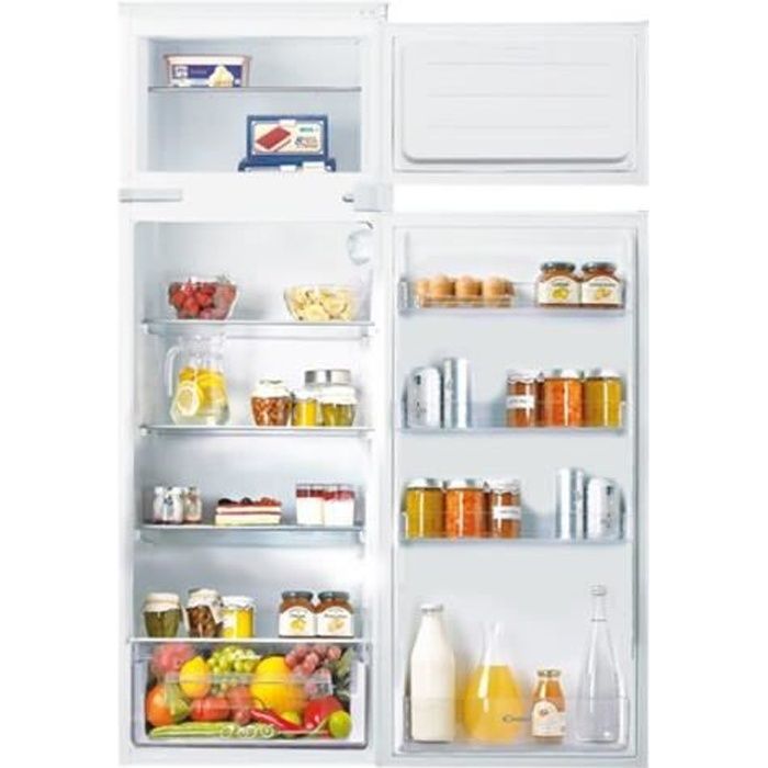 Réfrigérateur-congélateur intégrable Candy CFBD2650E-1 - 242 litres - Congélateur haut - Classe A+ - Blanc