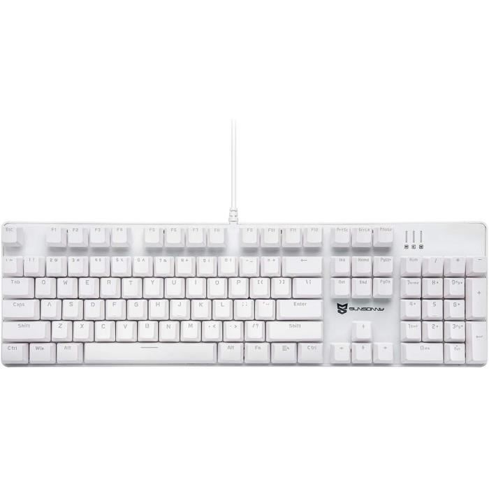 Clavier Mécanique DREVO Gramr 84 Touches - Rétroéclairage LED Blanc, Switches Cherry MX Rouge - Compact 75% TKL