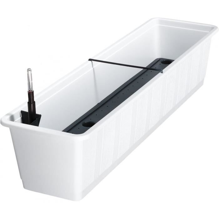 TERAPLAST Jardinière Plastique AQUA Anthracite - Rectangulaire