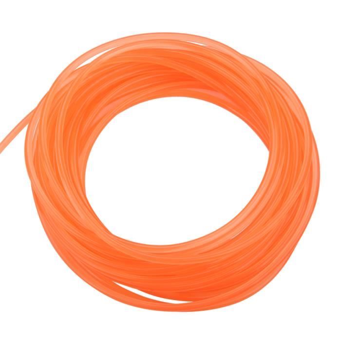 Cikonielf Courroie de transmission Courroie ronde en polyuréthane PU à  surface lisse orange pour transmission d'entraînement (5