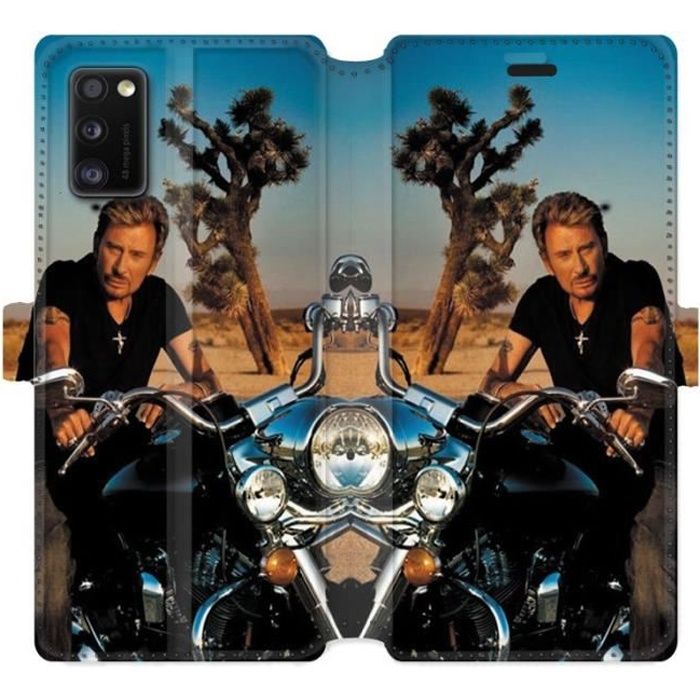 Housse Cuir Portefeuille Pour Samsung Galaxy A41 Johnny Hallyday Moto Taille Unique Achat Vente Etui Gps Housse Cuir Portefeuille Pour Cdiscount