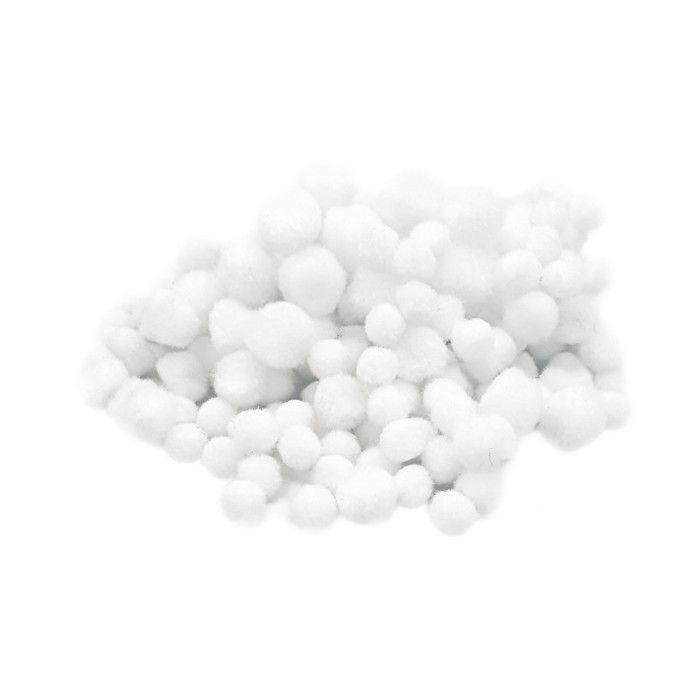 Mini Pompons Pailletés Noël - Lot De 200, Couleurs Or, Rouge, Vert, Diamètre 0,8 Cm