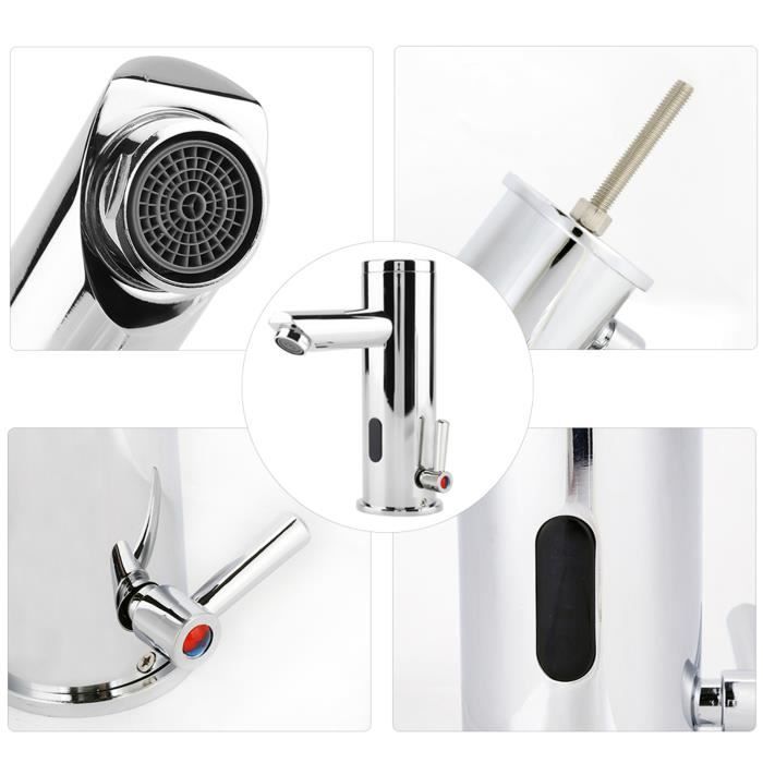 Robinet à Détection Infrarouge Sans Contact – Pour Cuisine Ou Salle De Bain, Acier Inoxydable - 5