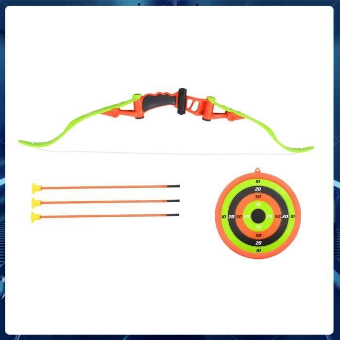 BRGD Kit De Tir à L'arc à LED – 2 Arcs, 20 Flèches à Ventouse, 2 Carquois, 6 Canettes Alu, Cible Mur/sol, En Coffret Cadeau