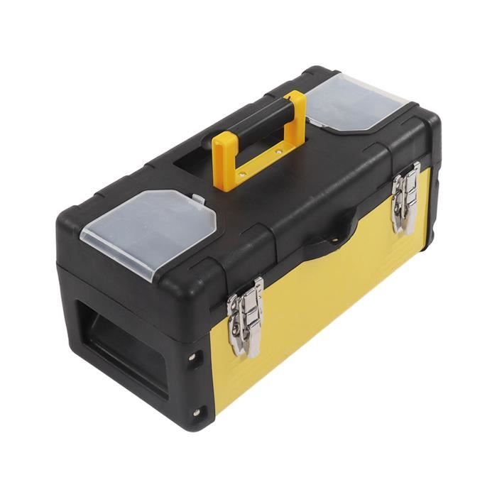 Coffre à Outils Pour Camion - Dimensions 18x18x18 Pouces, Acier, Peinture époxy Noir, Serrure T-Handle, Garanti 6 Mois