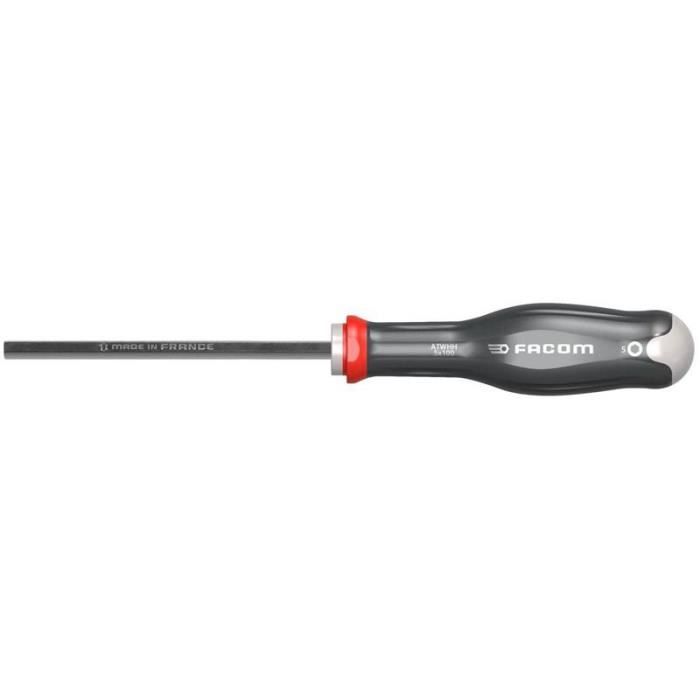 Tournevis mâle 6 pans emmanchée Protwist® 5mm FACOM ATWHH5X100