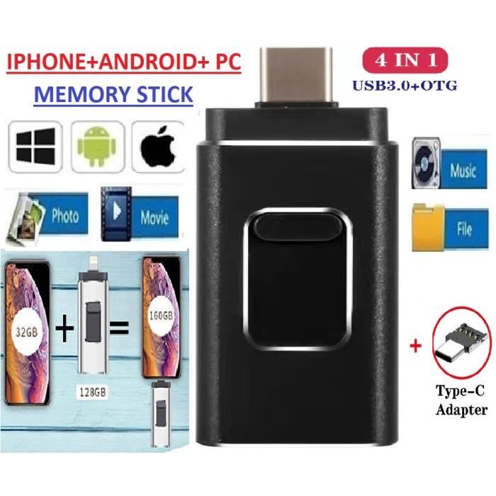 Clé USB disque dur ssd externe clé USB. pour iphone, android, ordinateur  mobile portable 512GB - Cdiscount Informatique