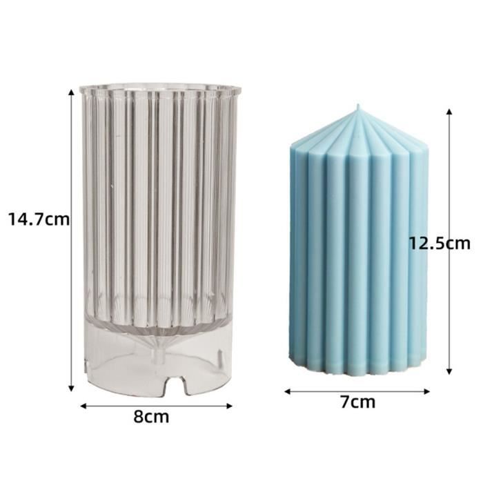 Moule à Bougie En Plastique Transparent DIY En Forme De Bouteille, Résistant à La Chaleur, Pour