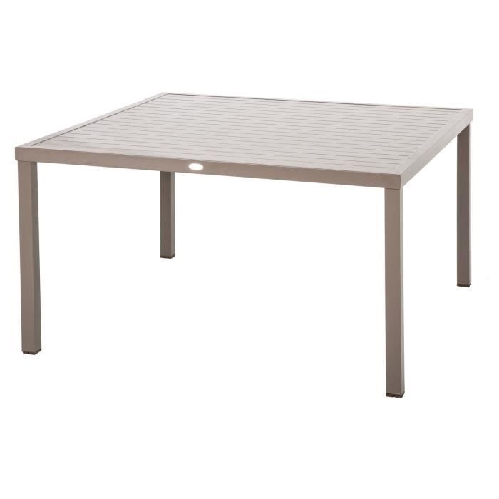 Table De Jardin 8 Personnes Piazza 136 X 136 Cm Gris Tonka Achat Vente Table De Jardin Table De Jardin 8 Personnes Cdiscount