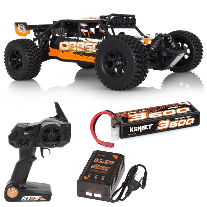 Voiture Télécommandée Electrique Monster Truck ROGUE TERRA Brushless Vert  HOBBYTECH ARTR