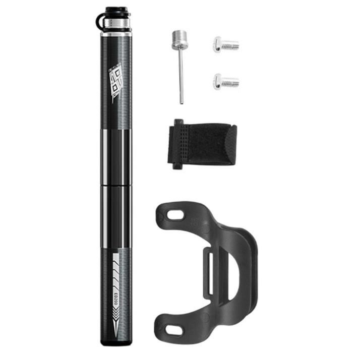 Mini Pompe à Vélo HNVNER – Portable Double Valve Presta/Schrader 100 PSI + Aiguilles Gonflage Ballons – Ultra Légère Avec Support