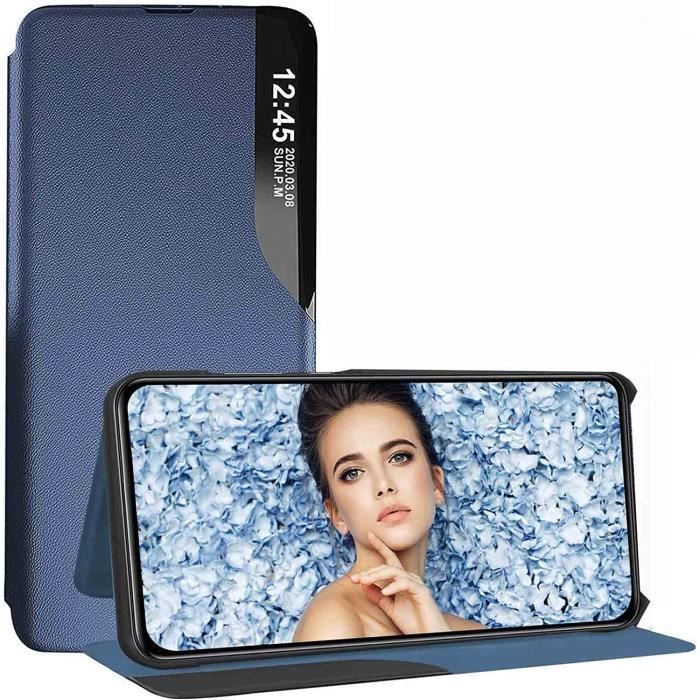 AMWEI Leather Folio Cover for Realme C30 4G, PU Leather Magnetic Book