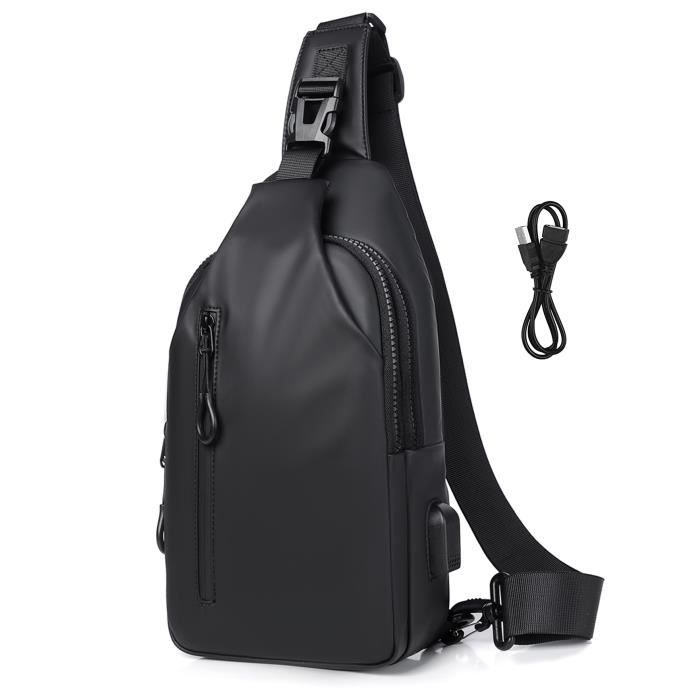 Sacoche Antivol De Voyage Avec Chargeur USB Intégré - Bandoulière, Bleue, Neuf Fashion