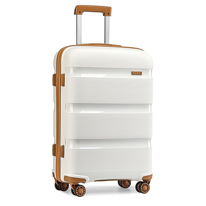 Valise Cabine Yuweijie 64cm PC Alu – Poignée Cuir, 4 Roues Pivotantes – Légère, Robuste Et TSA – 55L, Couleur Argent - 3