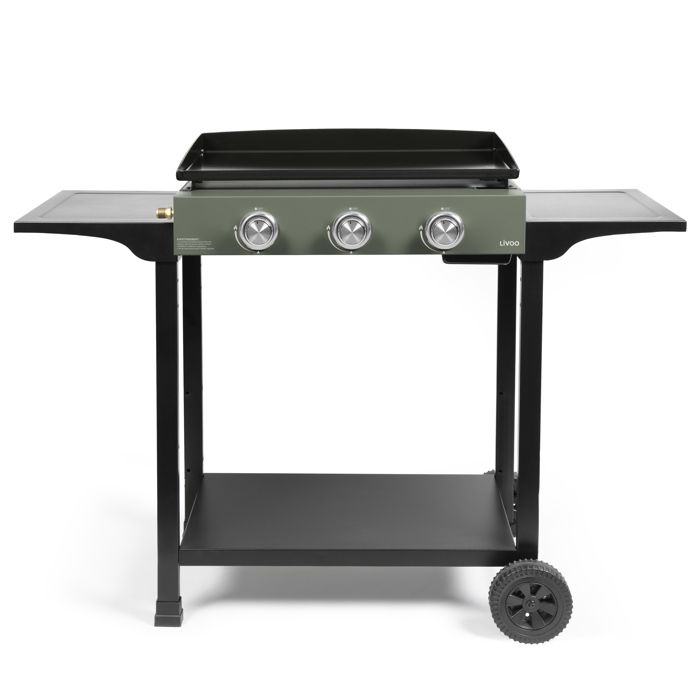 Plancha gaz - LIVOO - 7500w - Plaque acier émaillé - 62x345cm - DOC326