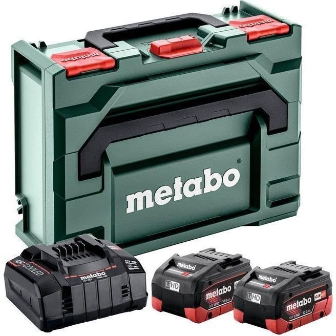 Pack énergie Batteries 18 V + Chargeur ultrarapide METABO ASC 145 MetaBOX
