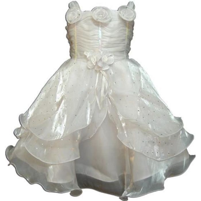 Neuf Filles Ivoire Dentelle Baptême Robe De Soirée Bonnet Veste 0 3 6 9 12 mois