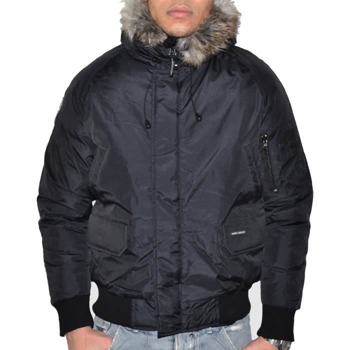 Blouson Garçon Avec Capuche à Fourrure Artificielle - Manteau Chaud Polyester, Fermeture Zip - Tailles 120 à 170