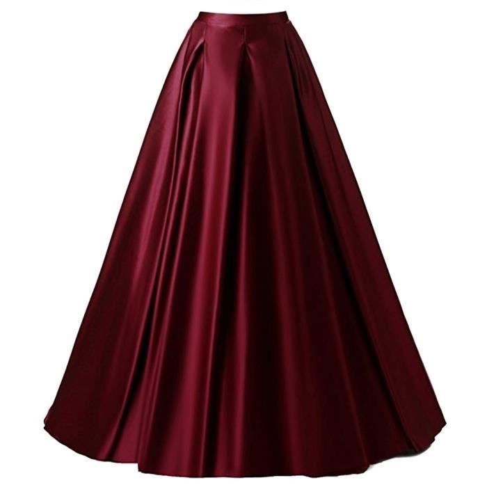 jupe longue bordeaux mariage