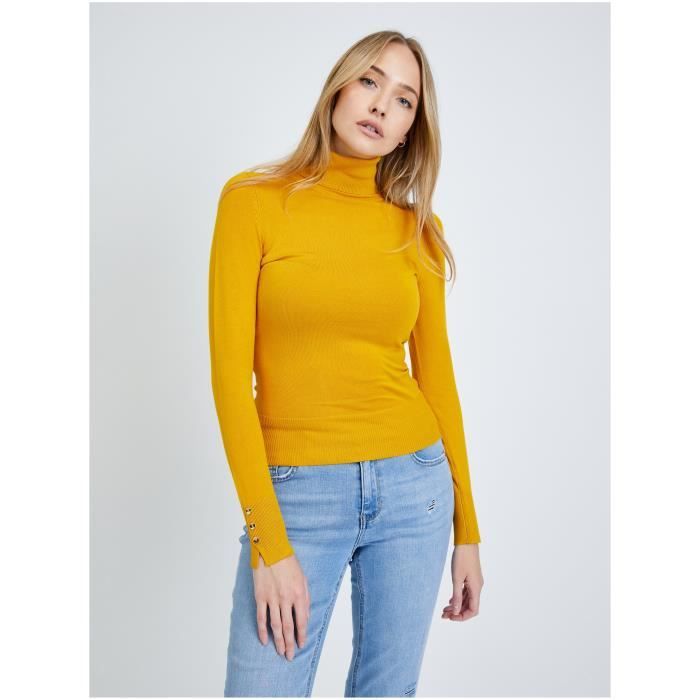 Pull a col roule jaune moutarde ORSAY Jaune L