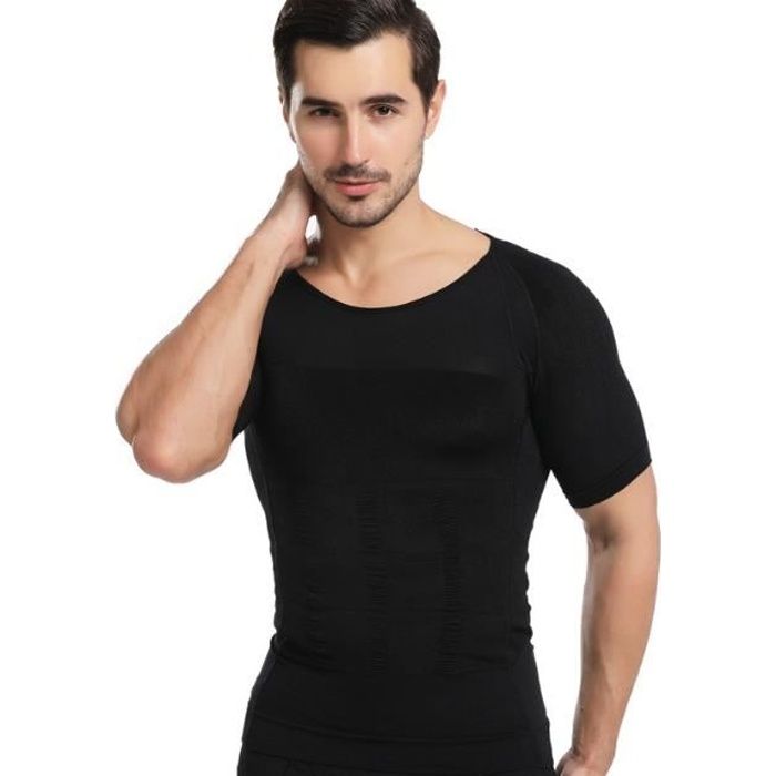 D bardeur Gainant T Shirt Amincissant pour Hommes Minceur Body