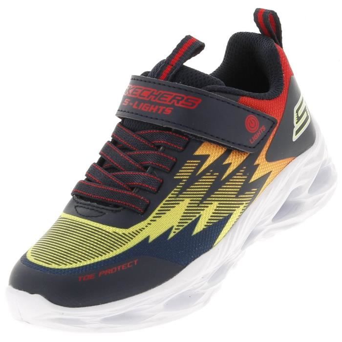 Chaussures scratch Lumiere noir rge jne lights kechers Noir