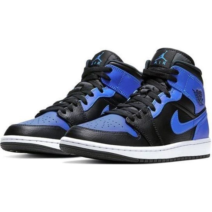 Basket NIKE AIR Jordan 1 Mid Chaussure de Sport AJ 1 Jodrans One Pas Cher  pour Homme Femme Blue - Cdiscount Chaussures