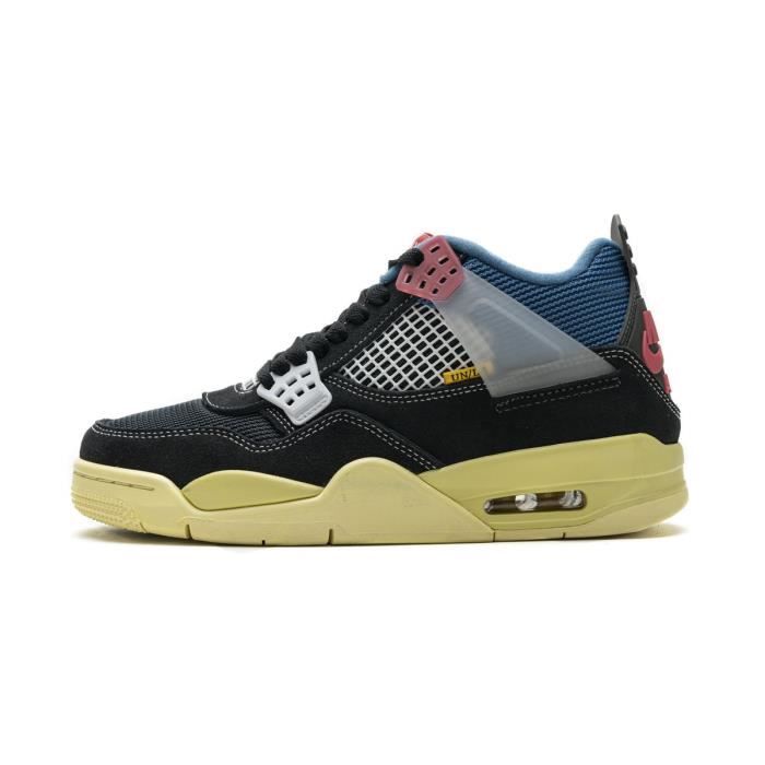 Airs Jordans Retro Chaussures de Basket Pas Cher AJ4 pour Femme Homme Noir Rouge Bleu - Cdiscount Prêt-à-Porter