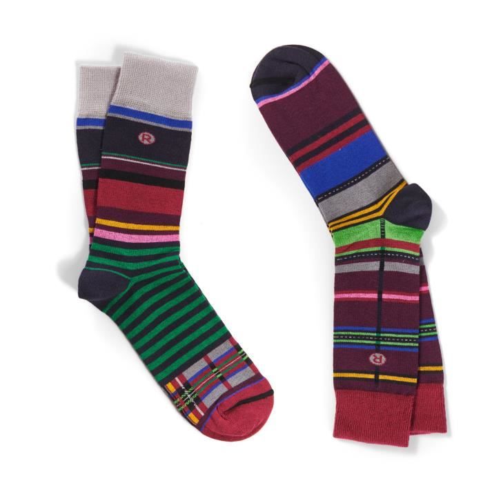 Lot chaussettes homme, 2 paires, persan Multicolore - 41/46