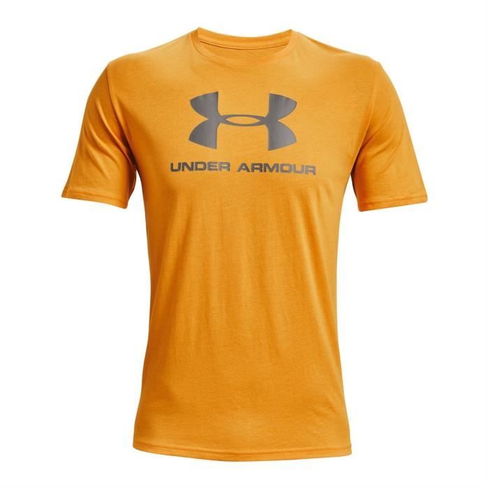 Visiter la boutique Under ArmourUnder Armour Tee-shirt long à manches courtes pour garçon avec grand logo imprimé 