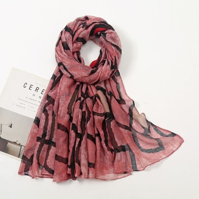 Écharpe Pashmina 100% Viscose – 2 Tons – Haute Qualité – Neuve Avec Étiquettes