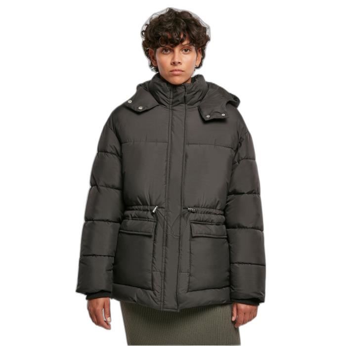 Parka femme sales cintrée noire