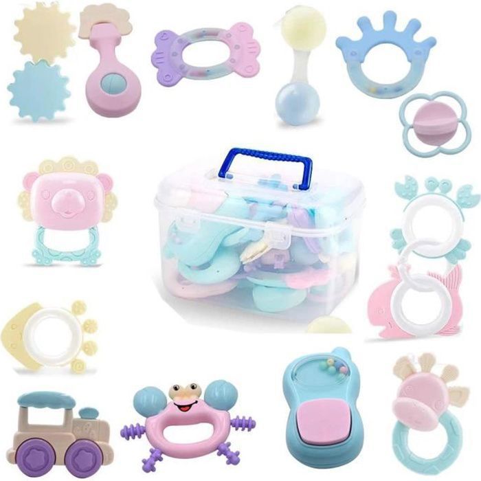 Hochet de dentition jouets pour bébé développement jouets sensoriels bébé  anneau de dentition pour nouveau-né bébé hochets jouets 0 12 mois -  AliExpress