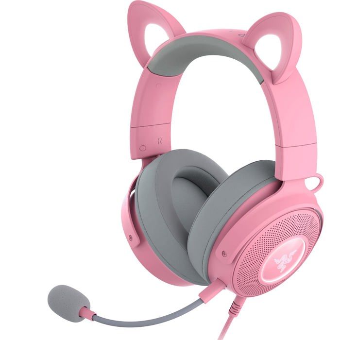 Casque de jeu - Razer - Kraken Kitty V2 Pro - RGB - Micro cardioïde - Oreilles interchangeables