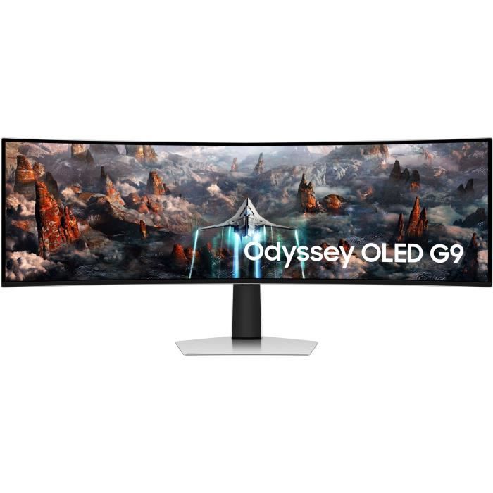 Ecran Pc Gamer Incurvé Samsung Odyssey Neo G9 G95na S49ag950np 49' Qled Qhd  Va 1 Ms 240Hz Hdmi / Dp Freesync Pro