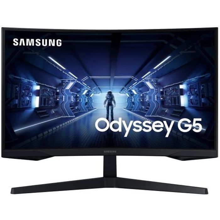 SAMSUNG - Samsung odyssey c27g75tqsu - ecran gamer incurvé 27 wqhd - dalle  va - 1ms - 240hz - hdmi / displayport - pied ajustable - noir Pas Cher