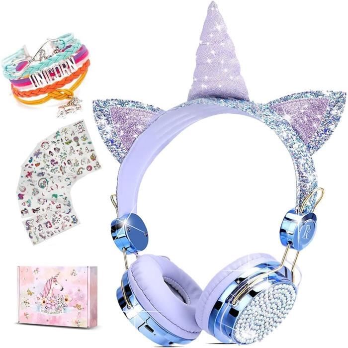 Casque Licorne 2 En 1 Bluetooth® Et Filaire Confortable Et Pliable Pour Enfants Avec Limitation De Son Lexibook  Ma 18ca53 Casq 64ey0  70762191