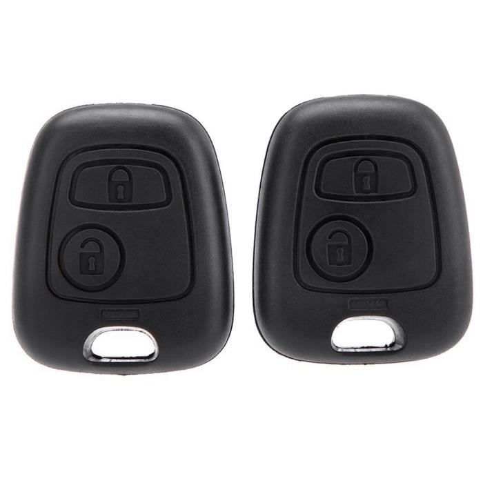 2pcs a distance vehicule sans coupe coquille coffret de Clef de voiture