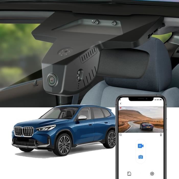 Dashcam Fitcamx 4K Pour Volkswagen Touran 2016-2025 - Intégrée Au Rétroviseur, Pas De Câblage, WiFi, Carte 64Go Incluse - 4