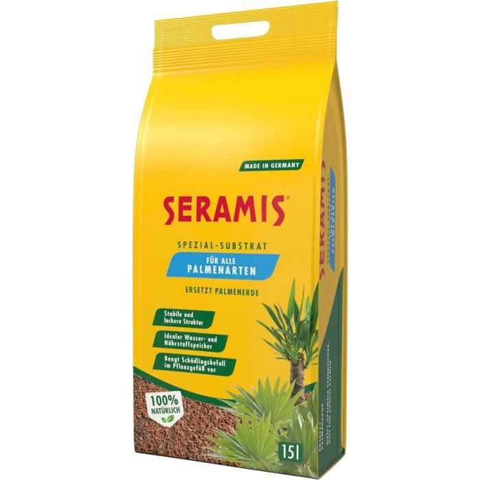 Substrat Orchidées Seramis 7L - Billes Argile Et Écorce Pin - Aération Racines Anti-Pourriture