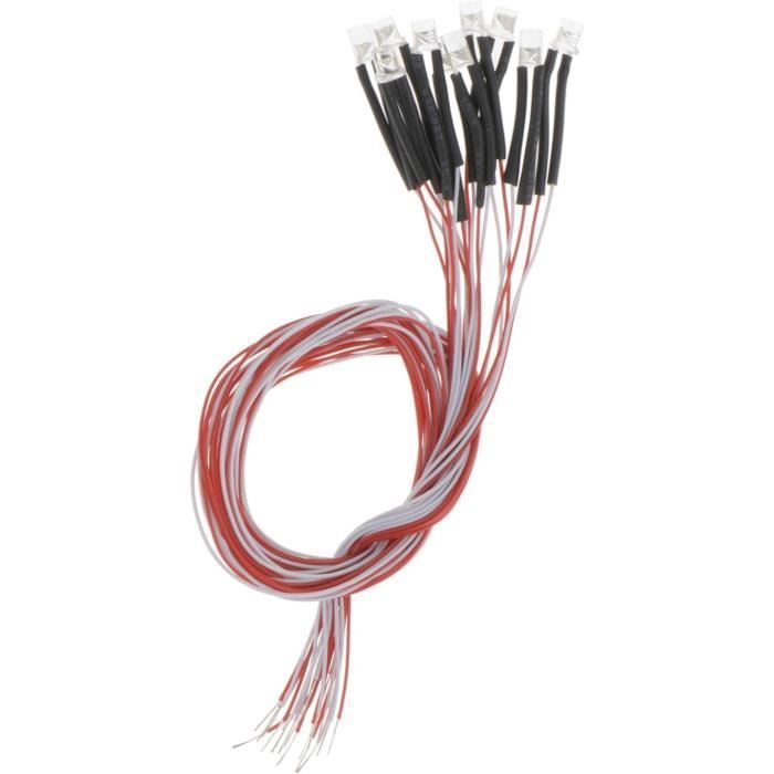 QUADRIOS Lot De 160 Diodes électroluminescentes - 3 Mm - Douilles LED Flexibles - Doku - Rouge/vert/jaune/bleu/blanc Chaud/blanc Froid - 220/470/680/1000 Ohms