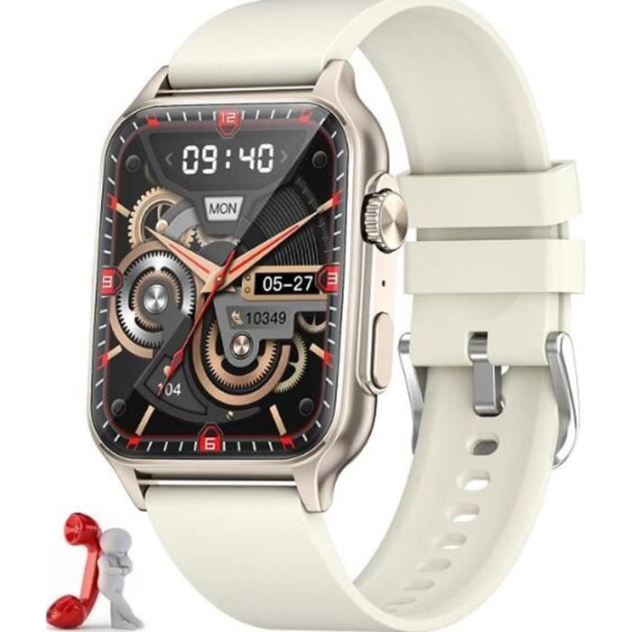 Montre Connectée 1,69" HD - Appels Bluetooth, 25 Modes Sport, Suivi Santé SpO2/fréquence Cardiaque/sommeil, IP68