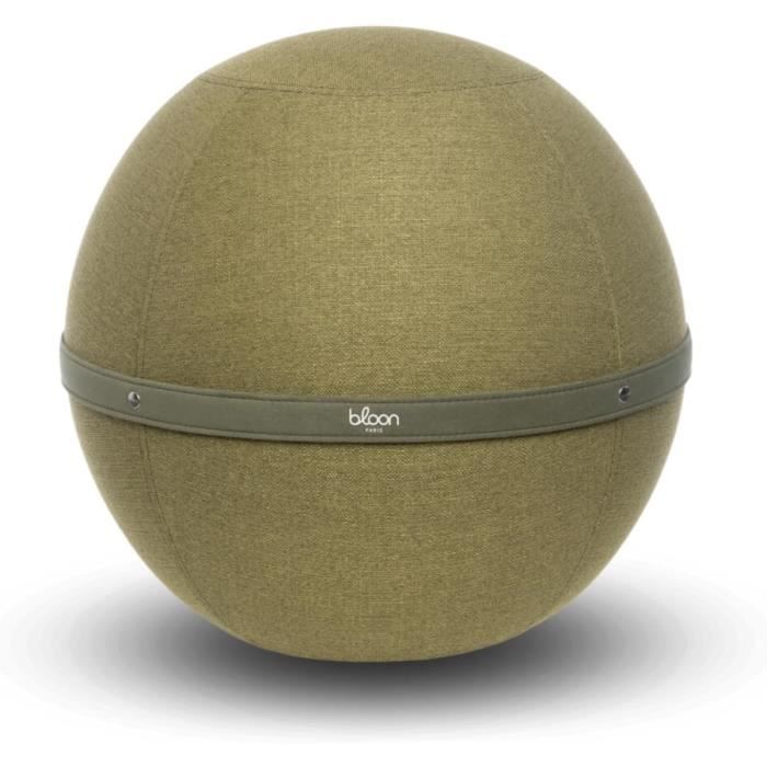 Aleawol Siège Ballon De Bureau 65 Cm - Ballon Fitness Yoga Avec Housse Antidérapante Respirante Gris - Parfait Pour Équilibre, Dos Et Posture Au Travail