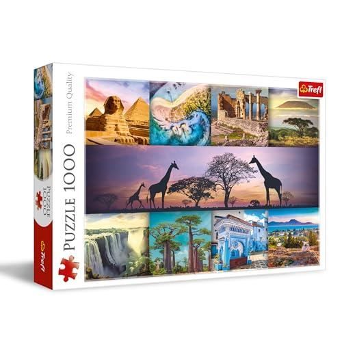 Puzzle 1000 pièces - TREFL - Collage Afrique - Multicolore - Thème Voyage & cartes - Dès 12 ans
